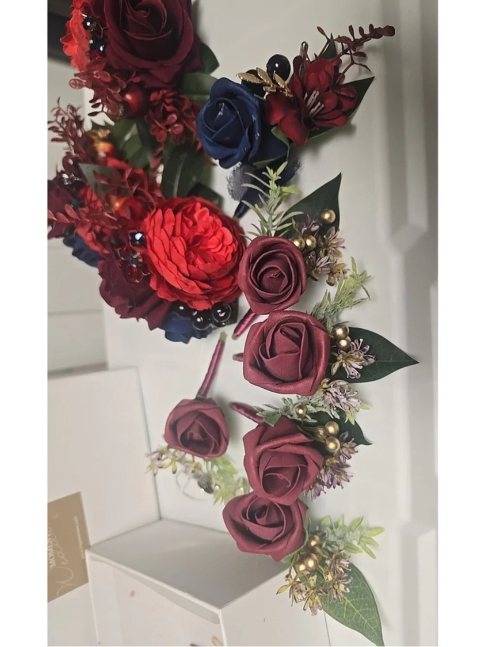 Ling's Moment Artificial Floral Elegant Bouquet Bridal Wedding Arrangements